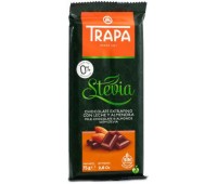 Млечен шоколад TRAPA с бадеми , без захар  75 г